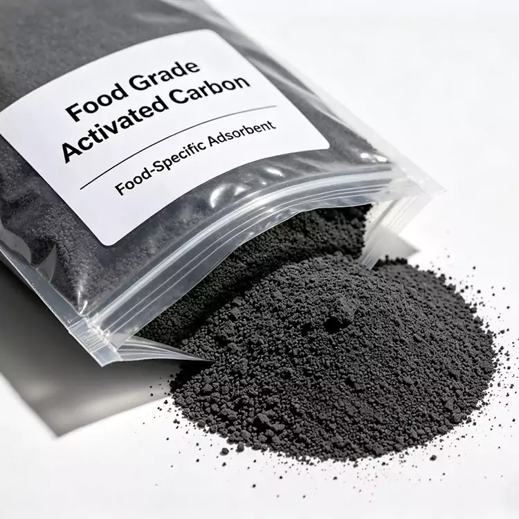Carbone attivo di guscio di noce di cocco per uso alimentare