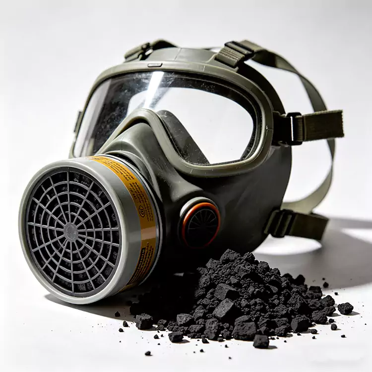 Respiratore e maschera antigas in carbonio