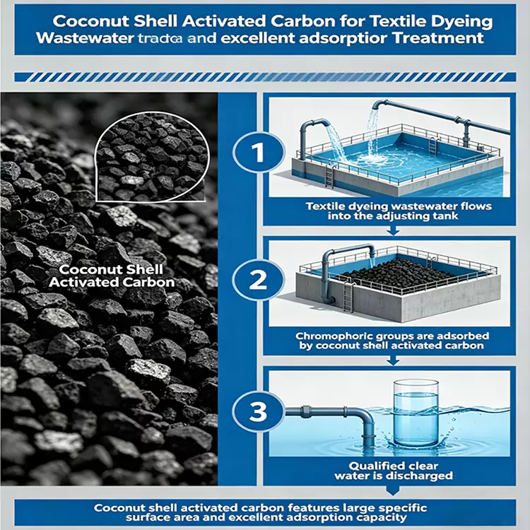 Tintura tessile Trattamento acque reflue Carbonio